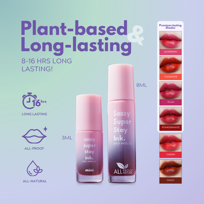Sassy Super Stay Ink | Plant-based | All proof